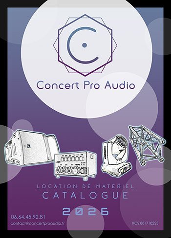 catalogue pour la location de matériel audio et éclairage
